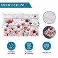 thumbnail image 6 of Watercolor Pink Flowers Placemats Set of 4, Spring Flowers Botanical Wood Grain Placemats for Dining Table, Place Mats for Kitchen Tabletop, Waterproof Wipeable Dining Table Mats Set, 6 of 9