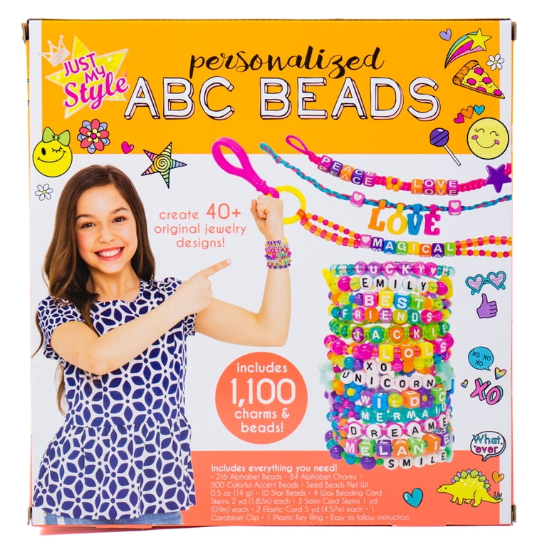Just My Style ABC Beads Bracelet-Making Kit, 1100+ Pieces photo 5
