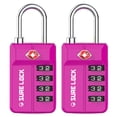 thumbnail image 1 of Cerraduras de equipaje de viaje aprobadas por la TSA Cerradura de combinación de alerta abierta para la escuela, oficina, gimnasio, casillero, caja de herramientas, estuche Pelican, diales de fácil le, 1 of 1