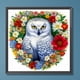 thumbnail image 1 of Cuadros Decorativos Pintura de diamante 5D DIY Kit de búho de taladro redondo completo Artesanía de decoración del hogar (A7306) Wdftyju embutido en tela, 1 of 7