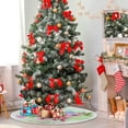 thumbnail image 4 of FMSHPON Easter Flower Watercolor Xmas Christmas Tree Skirt Stand Mat for Holiday Party Decoration Indoor Outdoor 48 inches, 4 of 6