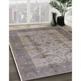 thumbnail image 3 of Ahgly Company Machine Washable Indoor Rectangle Industrial Modern Mauve Taupe Purple Area Rugs, 2' x 4', 3 of 7