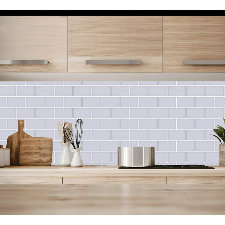Art3d 4x12 Peel and Stick Tile Backsplash for Kitchen Stainless