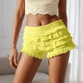 thumbnail image 2 of Women's Tiered Lace Ruffle Shorts Summer Comfy Layered Sexy Frilly Underwear Casual Cute Pantloons, 2 of 2