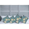 thumbnail image 2 of Ambesonne Teal Throw Pillow Cover 4 Pack, Oriental Hanging on Tree Art, 24", Pale Yellow Teal, 2 of 5