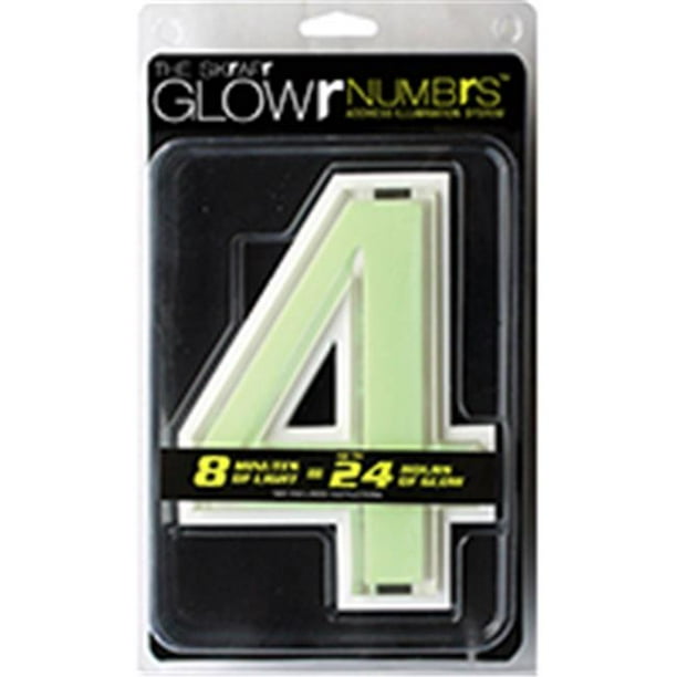 Handy Home GLOWR4-U Glower Illuminé Maison Numéro 4