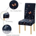 thumbnail image 2 of Printed Dining Chair Slipcovers Washable Softness Elastic Installation Chair Protector Banquet Chair Seat Cover for Hotel and Wedding Ceremony(Colour14,Set of 6), 2 of 7