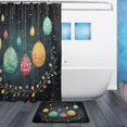 thumbnail image 2 of Coolnut Beautiful Easter Eggs Bath Curtain Rugs Sets 2 Pcs, Bathroom Theme Set with Shower Curtain and Non-Slip Carpet -12 Hooks-60X72in417 Home Decor, 2 of 7