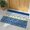 Yellow Blue, variant on Blue Yellow Door Mat, Non Slip Bathroom Rugs, Botanical Floral Motifs Wildflower Striped Absorbent Floor Mats, Washable Runner Rug Indoor Doormat for Front Door Entrance, Patio, Garage 16"x24"