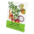 thumbnail image 6 of Deflecto Classic Image Slanted Sign Holder 1 Each - 8.5" Width x 11" Height - Rectangular Shape - Side-loading, Self-standing - Plastic - Clear, 6 of 7