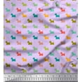 thumbnail image 1 of Soimoi Polyester Crepe Fabric Havanese Dog Print Fabric by The Yard 52 Inch Wide, 1 of 3