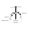 thumbnail image 2 of Uxcell 2.36" 2-Jaw Gear Puller for Bearings, Pulleys Remove, High Carbon Steel Separate Lifting Device, 2 of 5