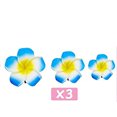 thumbnail image 1 of Dicasser 3pcs Frangipani Hairpin Bride Child Photo Seaside Vacation Bohemian Style Hairpin Blue, 1 of 5