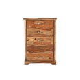 thumbnail image 2 of 51" Brown Solid Wood Live Edge Five Drawer Standard Chest, 2 of 4
