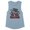 Stonewash Denim, variant on Sleigh Tis the Season Women's Muscle Tank Large White
