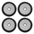 thumbnail image 3 of Pneu en Caoutchouc RC, 4 Pcs Moyeu en Plastique 1/8 Roue RC Service Durable pour Voiture Noir, Rouge, Blanc, 3 of 7