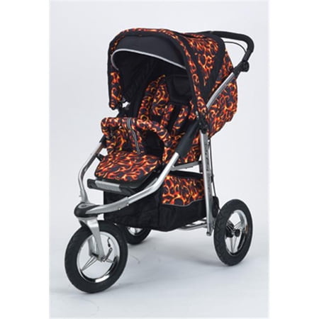 Metamorphosis All Terrain Jogging Stroller - Fire Tip - Adjustable Handle - Complete Package