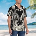 thumbnail image 5 of Goofa Skeletons Love Flowers Hawaiian Shirt for Men, Unisex Summer Beach Casual Short Sleeve Button Down Shirts,Aloha Tropical Floral print shirt-Medium, 5 of 9