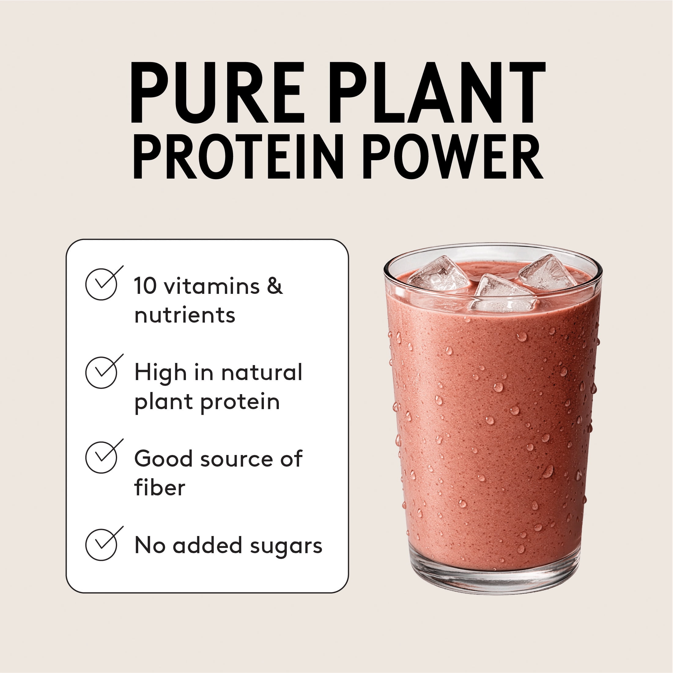 Kencko Strawberry Fruit & Veggie Performance Protein Smoothies, Powdered Drink Mix, 1.23 oz, 4 Pack