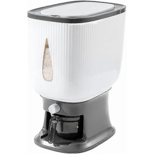 10Kg Automatic Rice Dispenser with Rinsing Cup Rice Dispenser Rice Storage Rice Bucket Household Rice Box-B