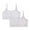 Pink, variant on WMTBSRSW Sport Cami Bras for Teen Girls Cute Graphic Cotton Training Bras with Adjustable Strap Wireless Light Bras 2 Pack Cami Crop Tops 8-14 Years