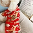 thumbnail image 4 of Dog Clothes Cat New Chinoiserie New Year Clothes Chinese Costume Pet Clothes, Red M, 4 of 10