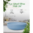 thumbnail image 5 of Set of 4 Wheat Straw Plates - Reusable Unbreakable Wheatstraw Plastic Dishes Dinner Plates - Deep Plates with Lip Edge, Microwave & Dishwasher Safe Microwavable Wheat Plates, Camping Plates Set, 5 of 5