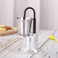 thumbnail image 2 of Single Tube Moka Pot 1 Cup 50ML Italian Coffee Maker Portable Coffee Brewer for Outdoor Parties Travel Camping,Black, 2 of 8