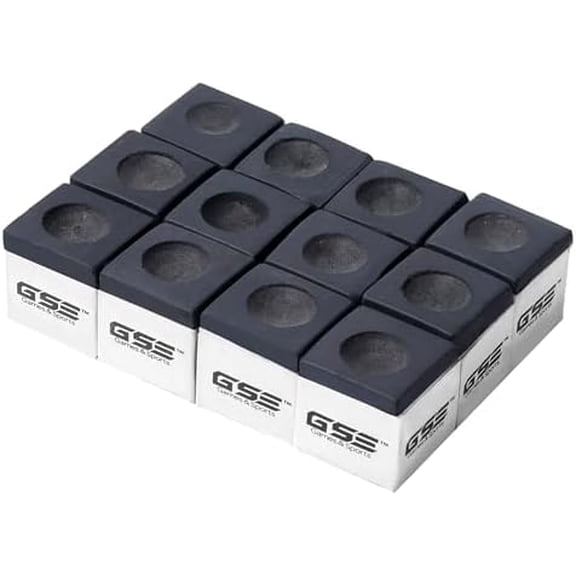 12-Pack of Billiard/Pool Cue Chalks, Billiard Pool Table Accessories for Home/Tournament Use (6 Colors Available)
