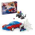 thumbnail image 1 of Set LEGO Super Heroes Coche de carreras de Spider Man y Duende Verde Venomizado 76279, 1 of 4