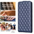 thumbnail image 6 of Allytechgroup Luxury PU Leather Case for iPhone 16, Vertical Flip Wallet Case with 3 Card Slots, Adjustable Kickstand Magnetic Closure Shockproof Protective Shell for Women Men, Blue, 6 of 7