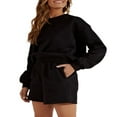 thumbnail image 5 of Women Solid Color Shorts  Adults Casual Style Pants with Slant Pockets, 5 of 5