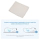 thumbnail image 3 of Almohada De Cuña Para Bebé, Evita Escupir Leche, Almohada Para Dormir Para Recién Nacidos, Blanca, Ligera Con Espuma Viscoelástica Para Amamantar, 3 of 7