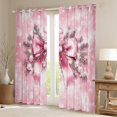 thumbnail image 2 of Manfei Girly Pink Bowknot Black Out Curtains for Teen, Princess Christmas Bow Curtains Pack of 2 (42x63 Each), Magic Snowflake Bedroom Curtains, Living Room Curtains Decor, 2 of 6