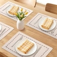 thumbnail image 2 of Unique Bargains 4pcs Washable Kitchen Table Mat White 15.7"x11.8", 2 of 6