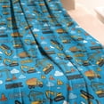 thumbnail image 3 of Cartoon Construction Vehicles Cranes Blanket,Comfortable Soft Lamb Wool Throw Blanket,All Season,Warm Lightweight Blankets for Sofa Bed Couch Living Room Chair,40"x50", 3 of 4