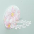 thumbnail image 2 of Wall Mounted Toothpaste Toothbrush Holder Rack Storage Shelf Bathroom Multi Slot flower, 2 of 6