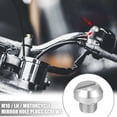 thumbnail image 2 of Unique Bargains Universal M10 Motorcycle Mirror Hole Plugs Screws Mirrors Caps Lock Offs Cover Caps Negative Silver Tone, 2 of 7