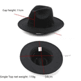 thumbnail image 4 of La fotografía callejera imita sombreros de jazz retro de lana, sombreros de fieltro para hombres y mujeres, completamente equipados con sombreros para el sol., 4 of 6