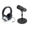 Samson Q9U Broadcast Microphone with SR550 Closed Back Over-Ear Headphones