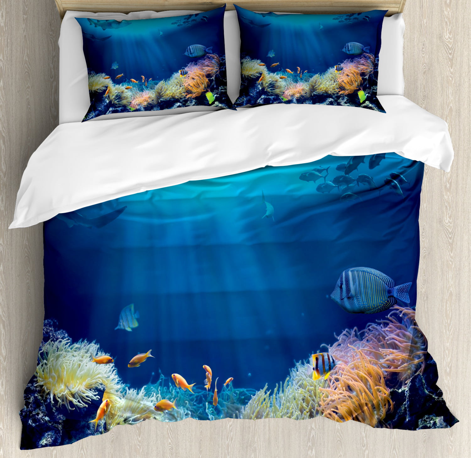 Vintage Underwater Fish Pillowcase
