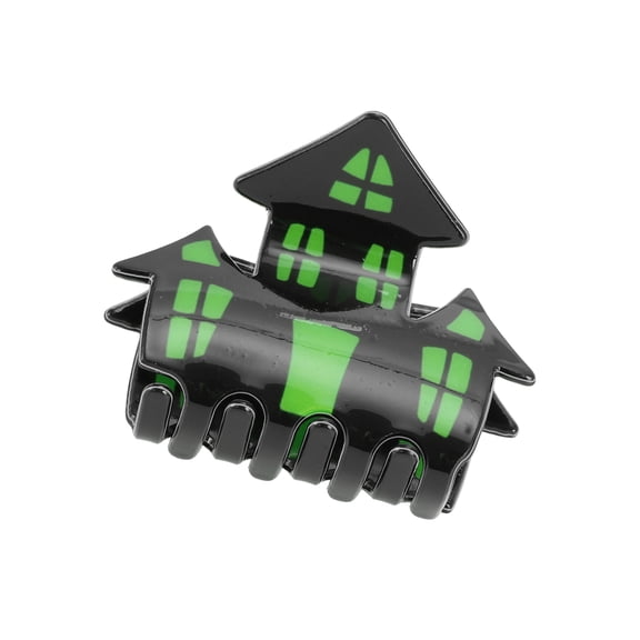 Vocoste 1 Pc Halloween Castle Style Hair Clips Hairdo Clip for Women 2.76" Length Black Green