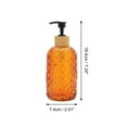 thumbnail image 4 of Unique Bargains 1 Pc Durable Cylinder Argyle Soap Dispenser 13.53oz Orange Black, 4 of 6