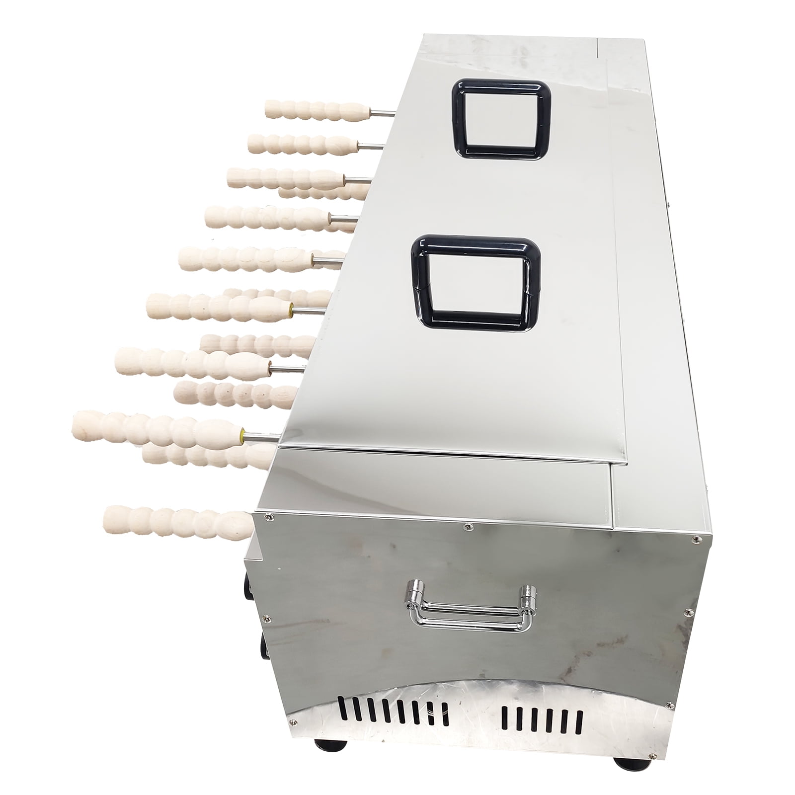 Electric Double-Layer Chimney Cake Baking Machine Baking Oven Grill Chimney Rolling Machine 220V