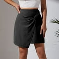 thumbnail image 2 of Sngxgn Skirt for Women High Waist A line Summer Fall Skirts(Black,XL), 2 of 6