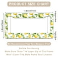 thumbnail image 3 of 1 Pcs Watercolor Lemon Pattern License Plate Frame,License Plate Cover for Car Decorative Parts,Aluminum License Plate Bracket Holder Rust-Proof for US Standard Car, 3 of 8