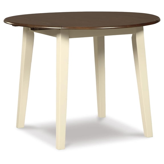 Signature Design by Ashley Casual Woodanville Dining Drop Leaf Table Cream/Brown