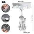 thumbnail image 3 of WUXIAB Plastic Merchandise Sign Clip Rotatable Clip-on Holder Stand Advertising Display Holders Clear Tag Holder Clips,Swivel Clips Clothing Rack Signs Holder Stand for Retail,Baskets,Cards, 3 of 9