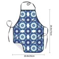 thumbnail image 2 of Sikiie Vintage Blue Aprons for Kitchen Cooking Aprons, Chef Apron for Men Women Chef, 2 of 7