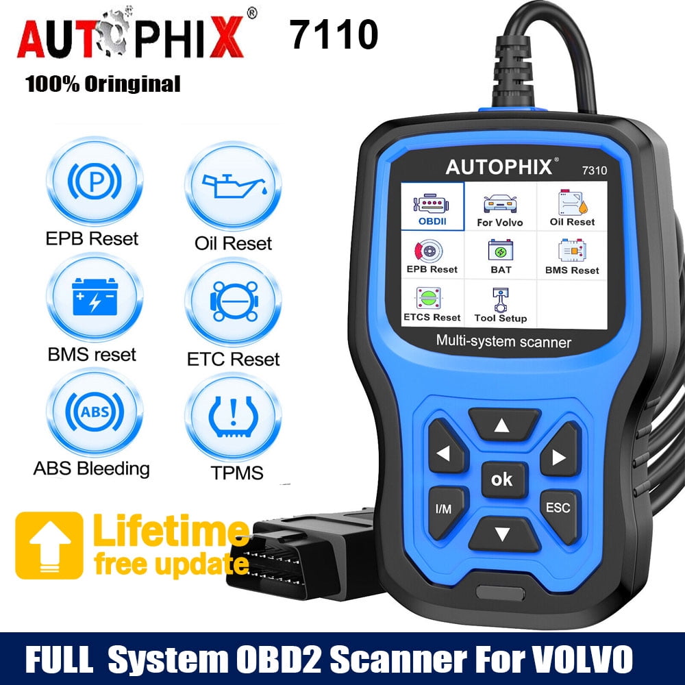 Autophix 7110 for Volvo Alll System OBD2 Scanner Oil Reset TPMS ABS DPF